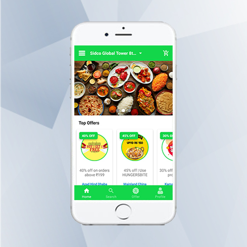 Hungersbite app by Webappssol